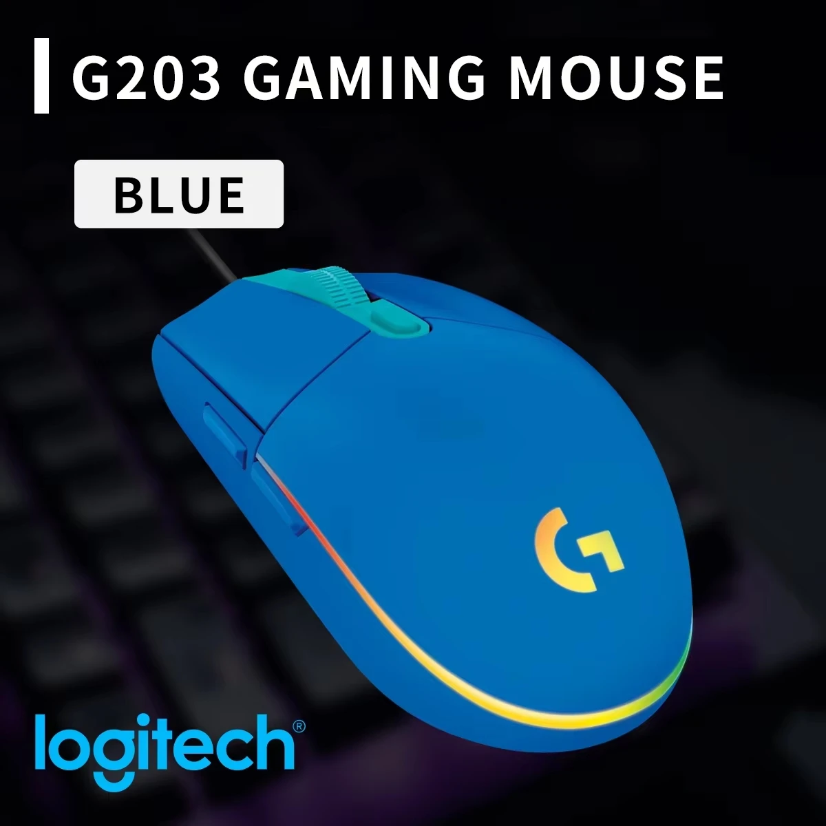 Logitech Mouse G203 - Mouse Gaming Berkabel Logitech G203 dengan