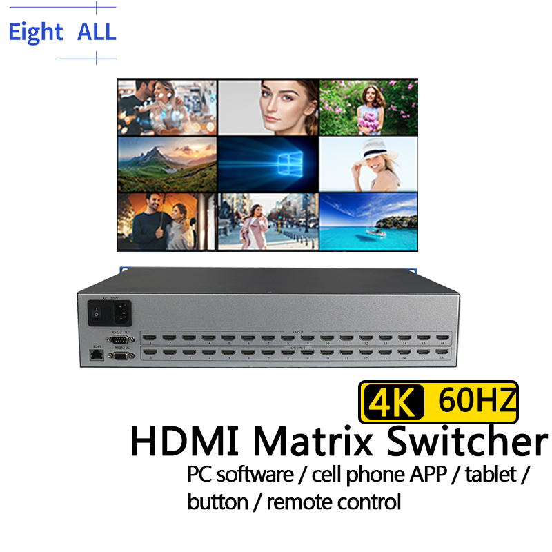 Power Over Ethernet - Switch Matrix HDMI 4K@60Hz 8x8 4x4