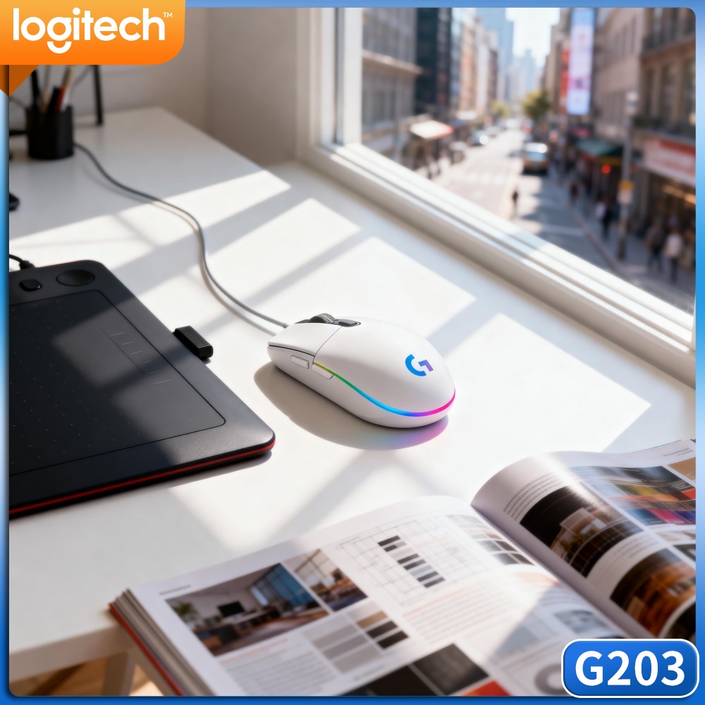 Logitech G203 Mouse Gaming Ber - Logitech Mouse G203 ulasan dan harga